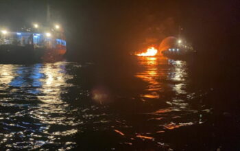 KLM Maryam Terbakar di Perairan Luwuk, Satu Meninggal dan Dua Masih Dicari