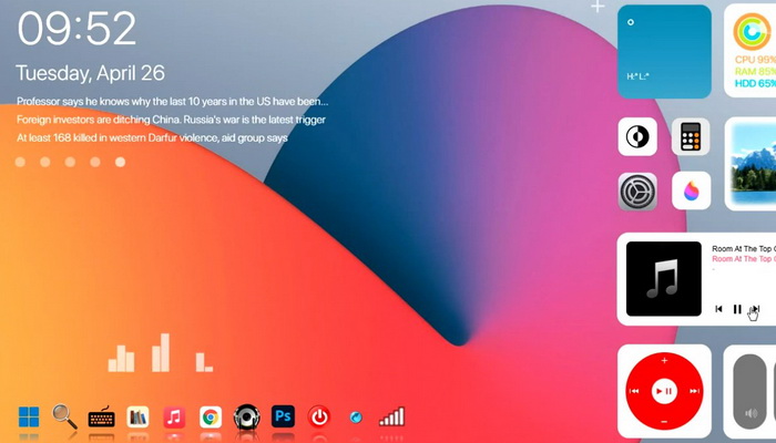 Unik, Windows 7 terlihat seperti MacOS